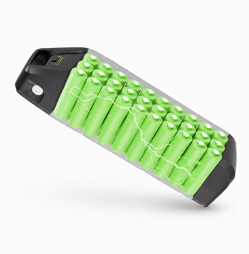 27Ah large battery enhances endurance