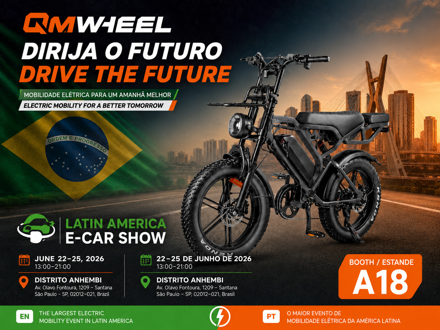 QMWHEEL to Exhibit High-Performance Fat Tire E-Bikes at E bike show