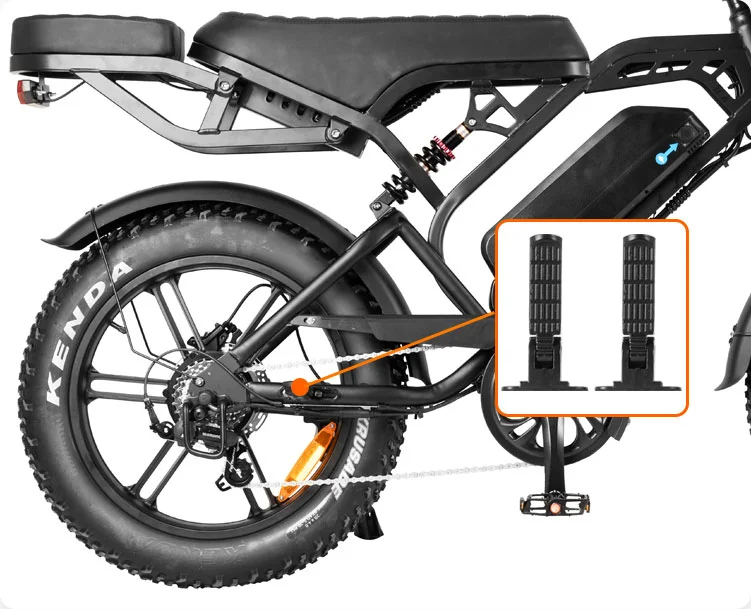 S20Pro Electric Bikes Rear Pedals for V20Pro, V20Mini