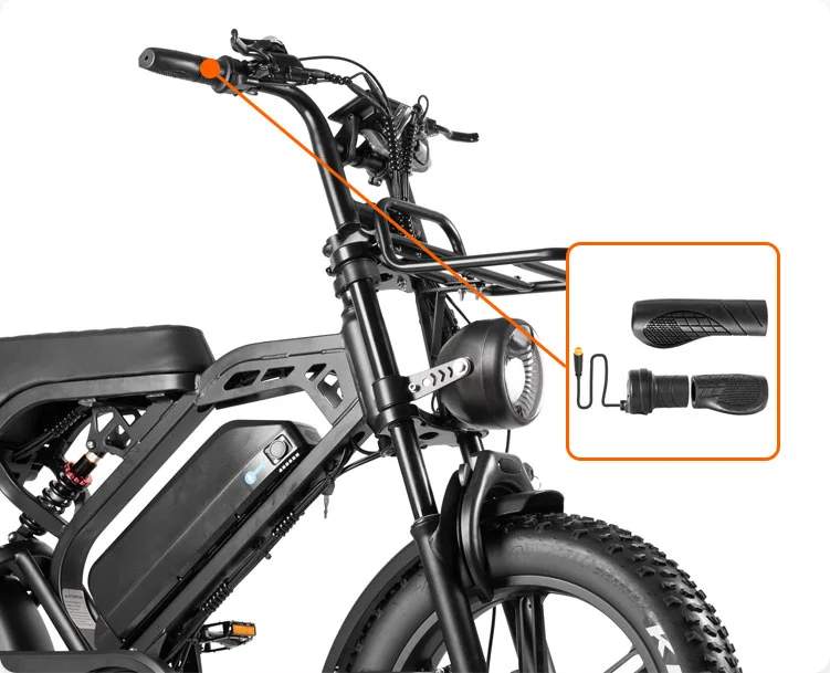 Handlebar Grips & Accelerator for all QMWHEEL Electric Bikes